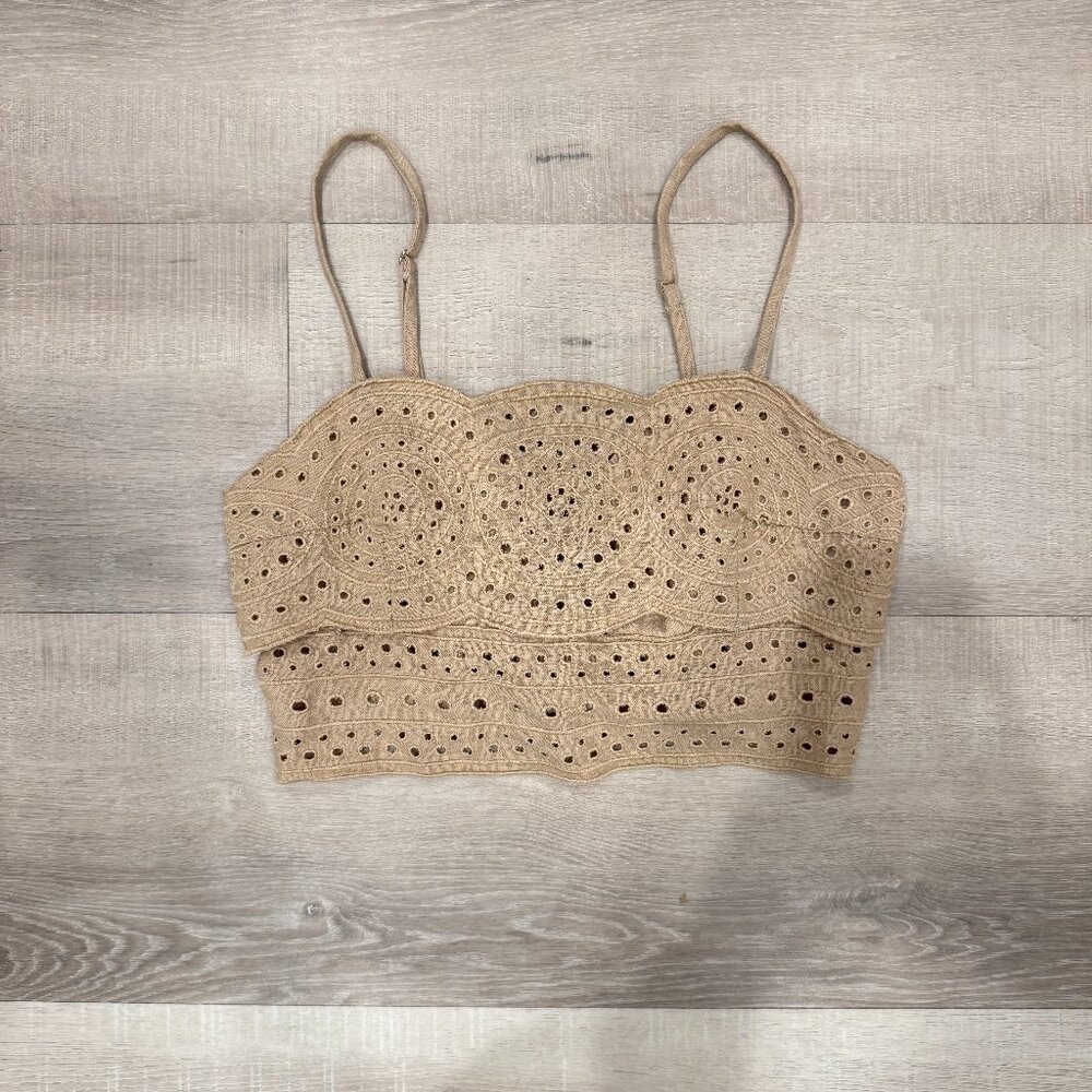 Jason Wu Eyelet Cropped Tank